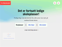 Tablet Screenshot of folkehogskole.no